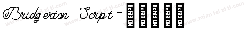 Bridgerton Script字体转换